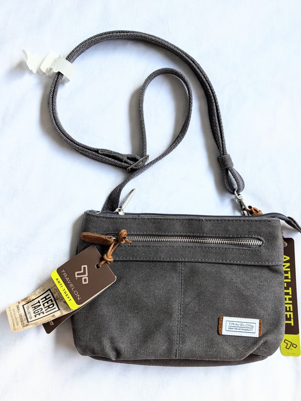 Travelon Anti Theft Heritage Crossbody Bag Security New With Tags